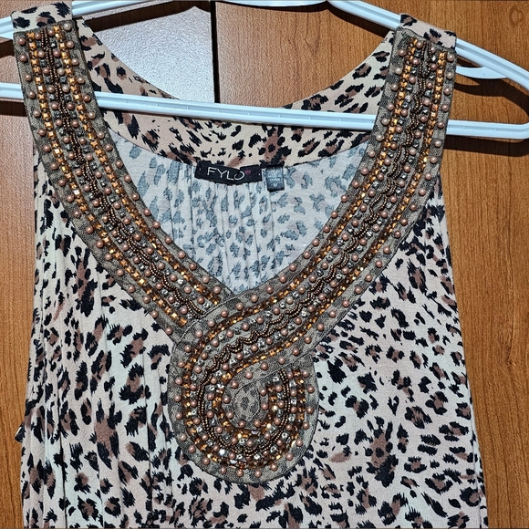 Long animal print tee - Picture 2 of 4